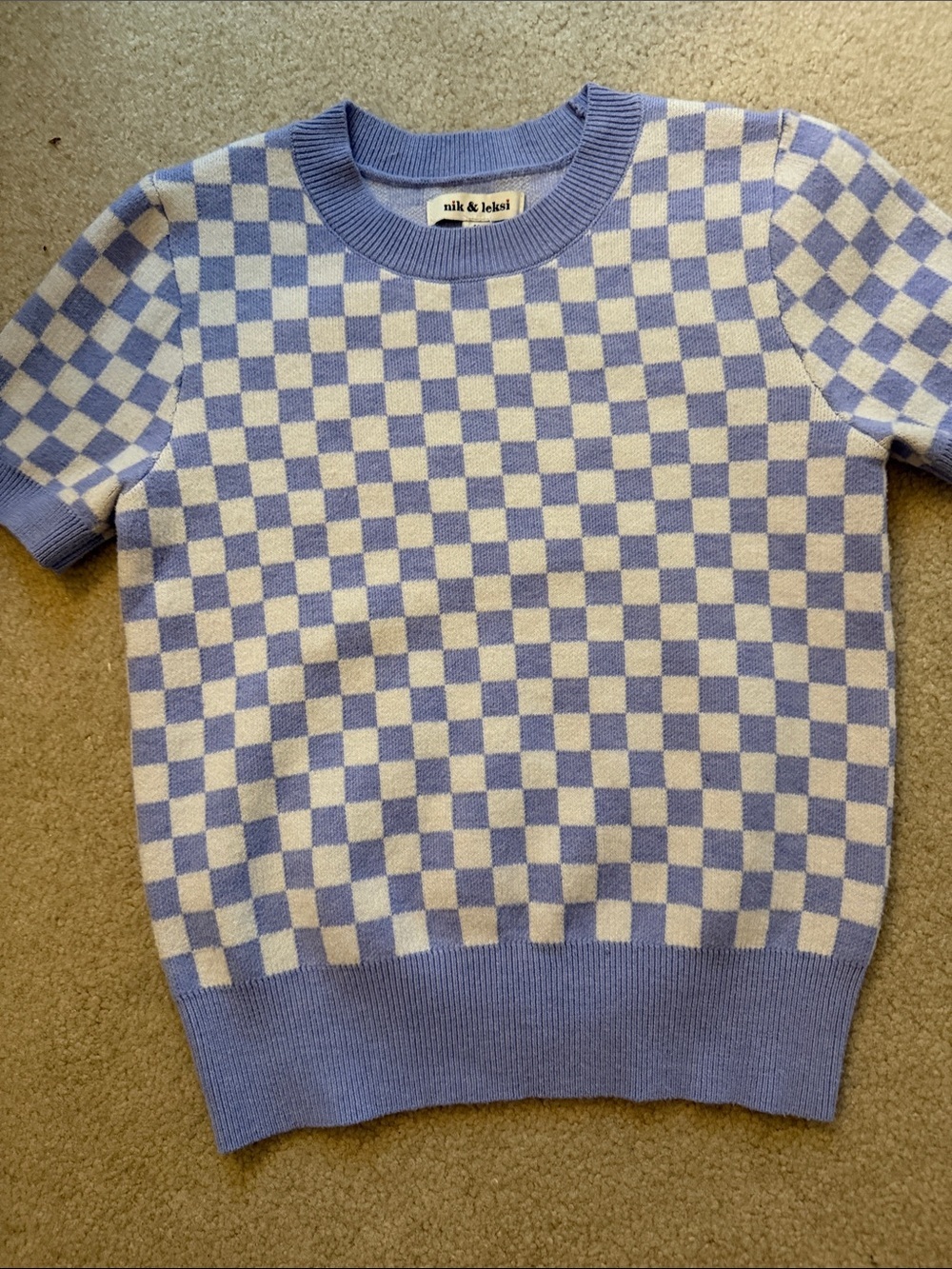 Checkered sweater